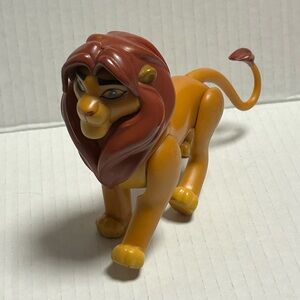 Vintage Disney The Lion King Simba Toy Action Figure 3.5"